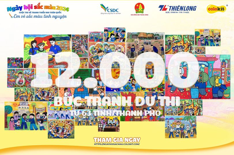 12.000 BÀI DỰ THI - 12.000 VIỆC TỐT RẠNG NGỜI DƯỚI NÉT VẼ TRẺ THƠ